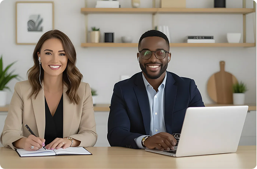 Landing page screenshot